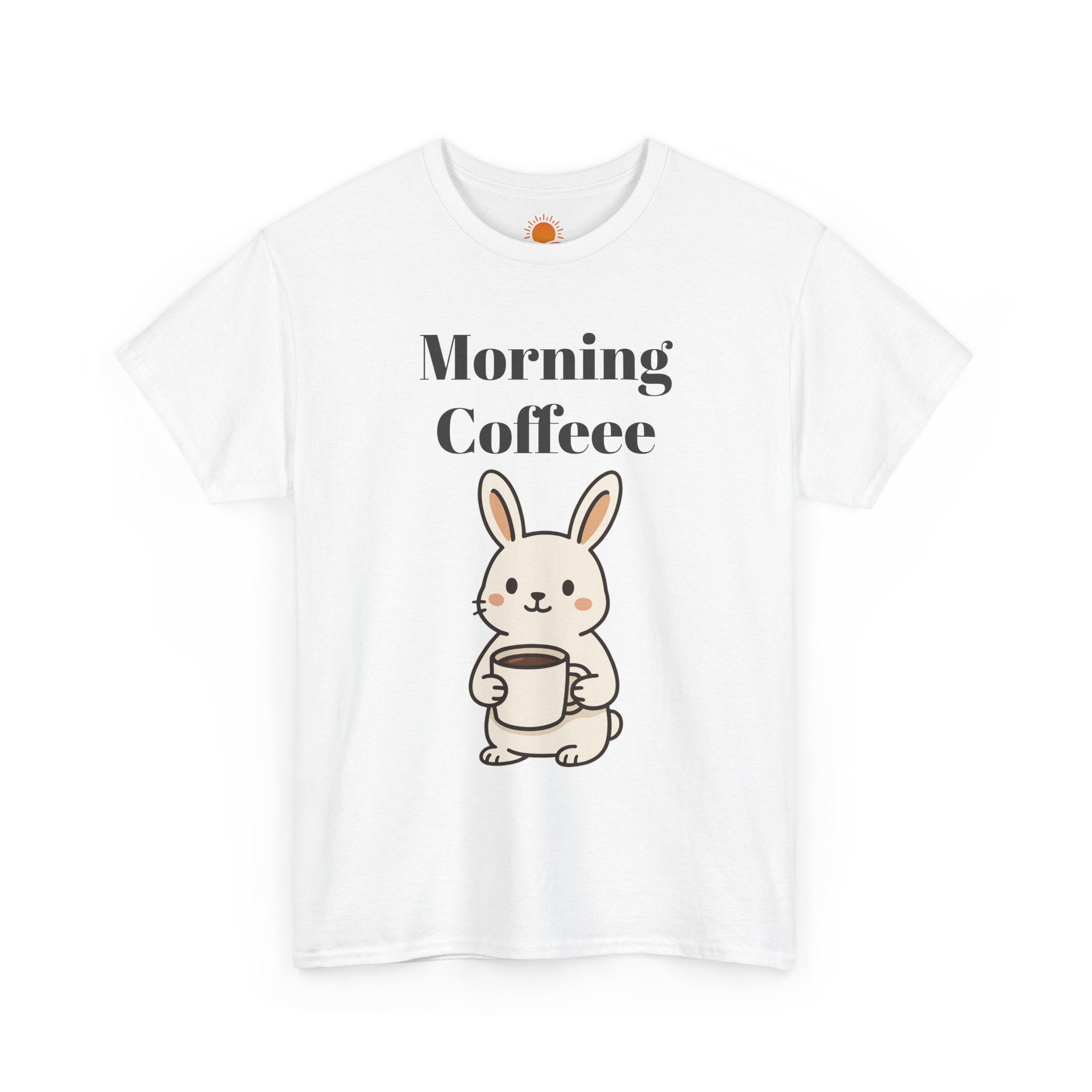 Morning Coffee Bunny T‑Shirt — Cute Rabbit Holding Coffee Graphic Tee - Image 7
