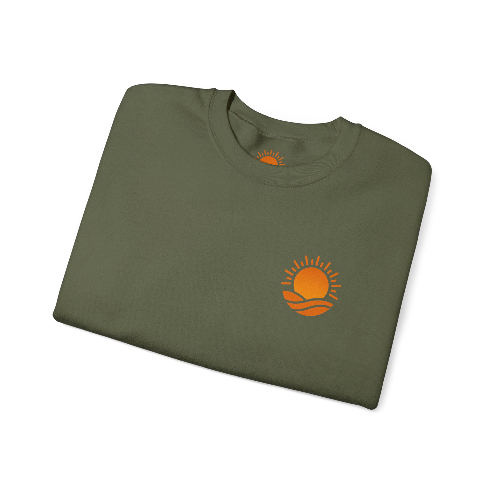 Solaris Crewneck Sweatshirt — Small Orange Solaris Logo - Image 19