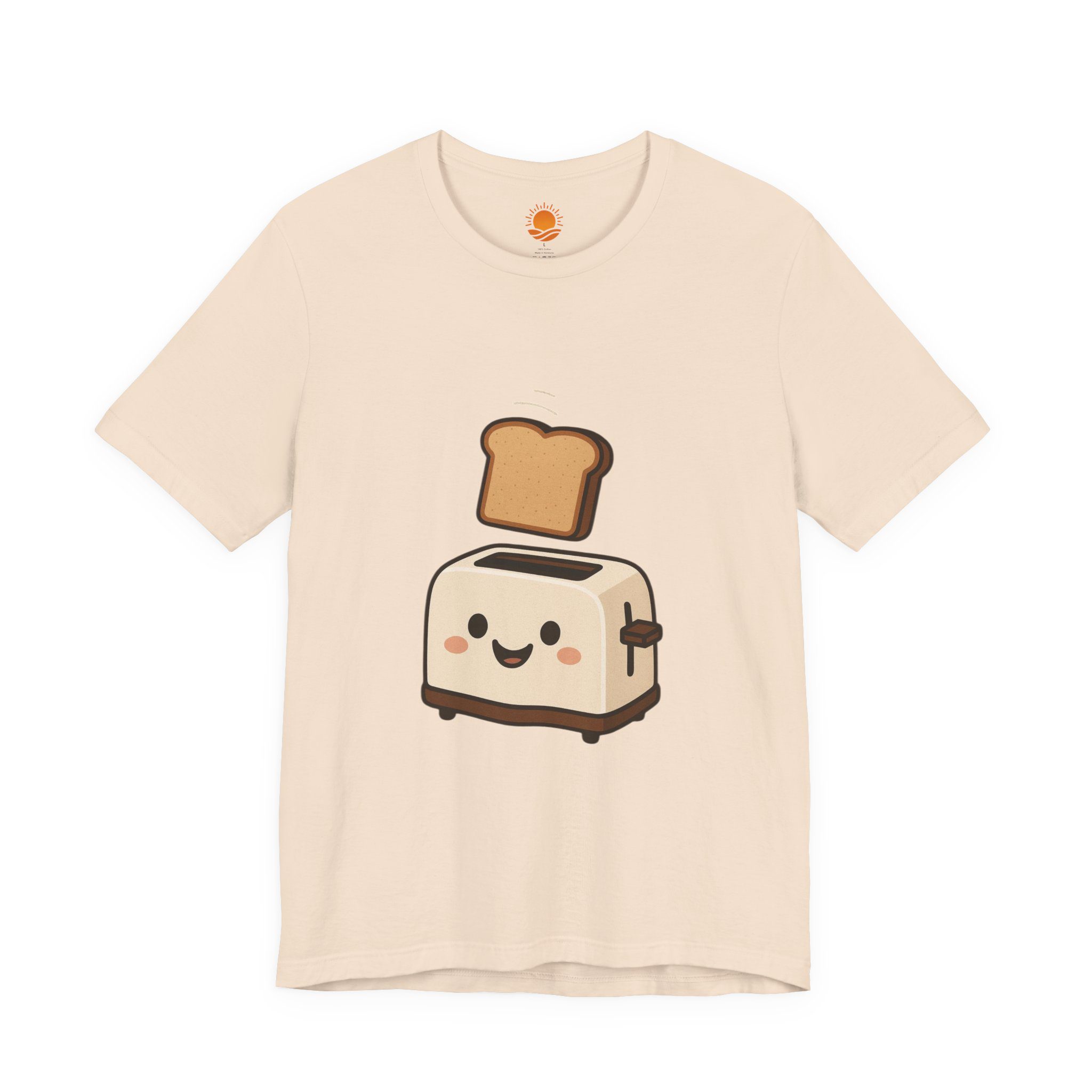Kawaii Smiling Toaster T‑Shirt — Cute Toast Cartoon Tee