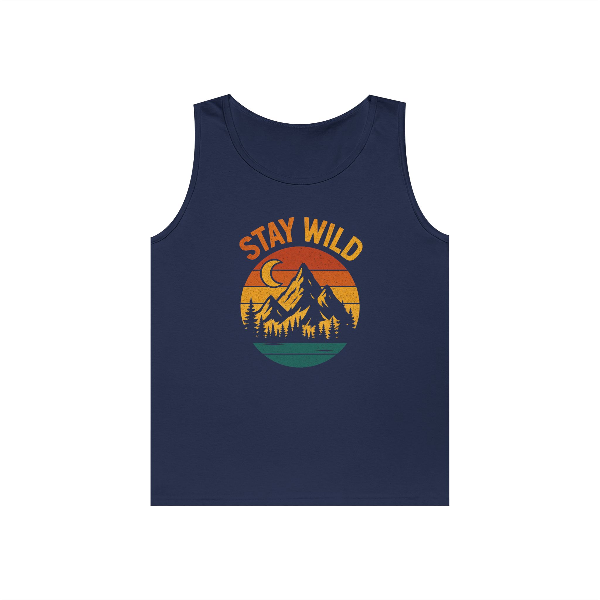 Stay Wild Mountain Graphic Tank Top — Retro Outdoor Adventure Tee - Image 13