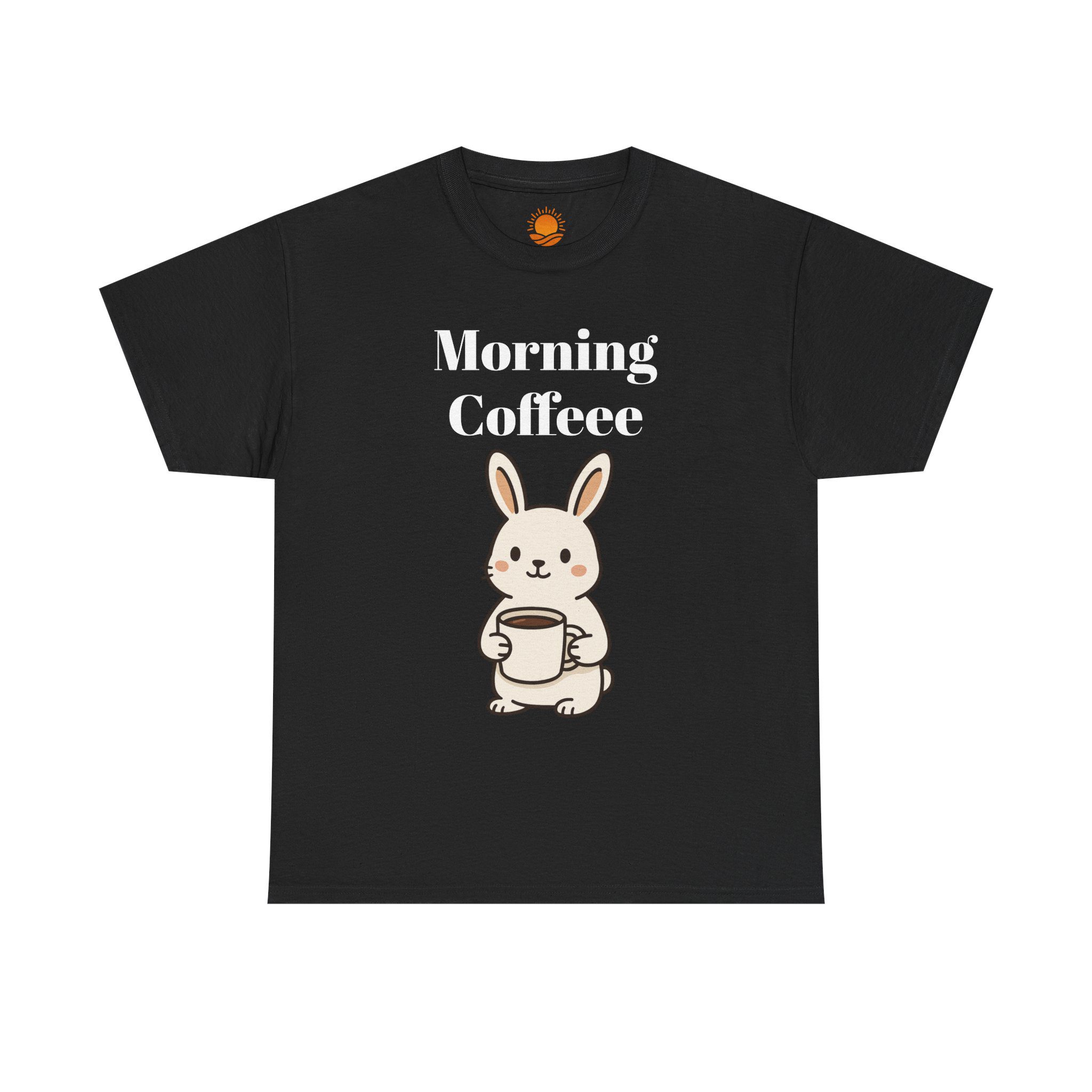 Morning Coffee Bunny T‑Shirt — Cute Rabbit Holding Coffee Graphic Tee - Image 9