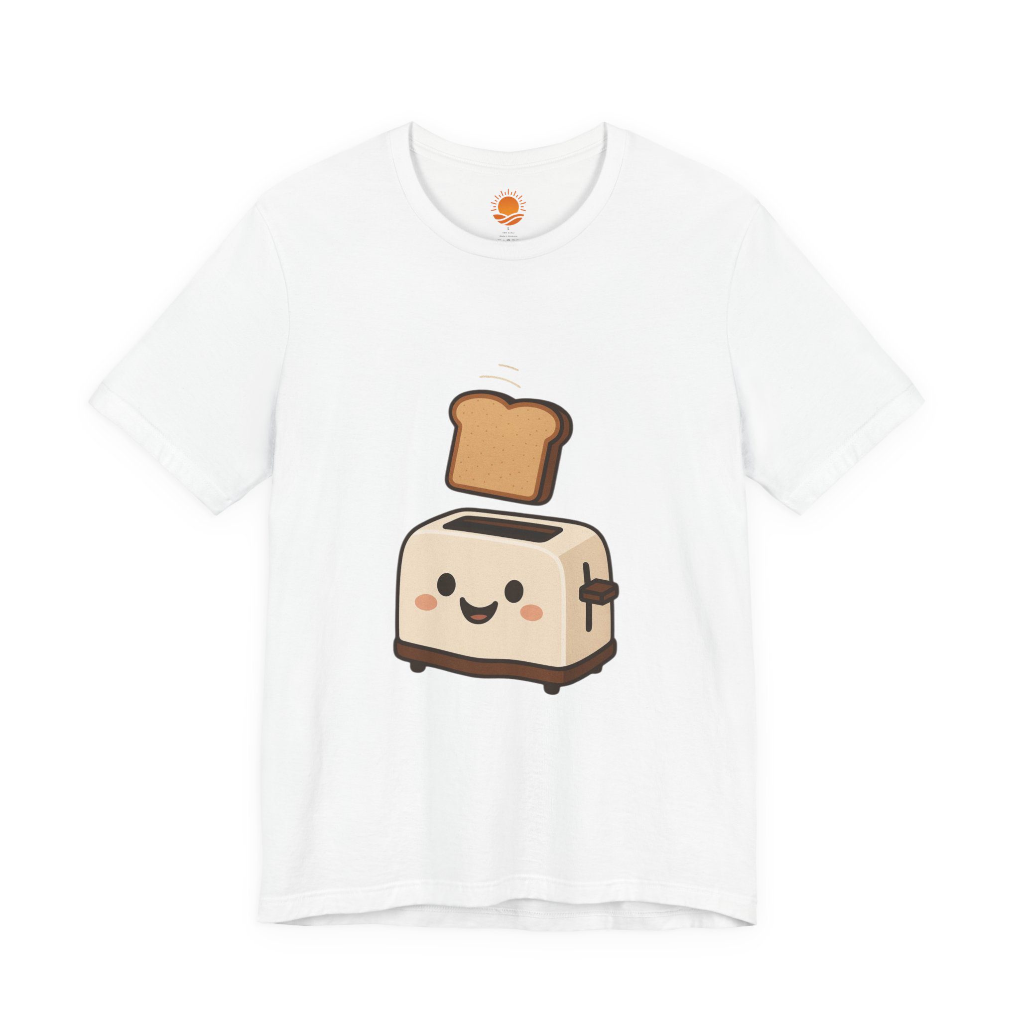 Kawaii Smiling Toaster T‑Shirt — Cute Toast Cartoon Tee - Image 5