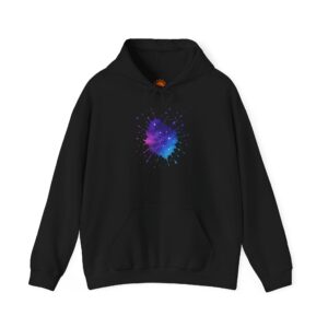 Galaxy Ink Splash Hoodie — Nebula Watercolor Splash Graphic Sweatshirt