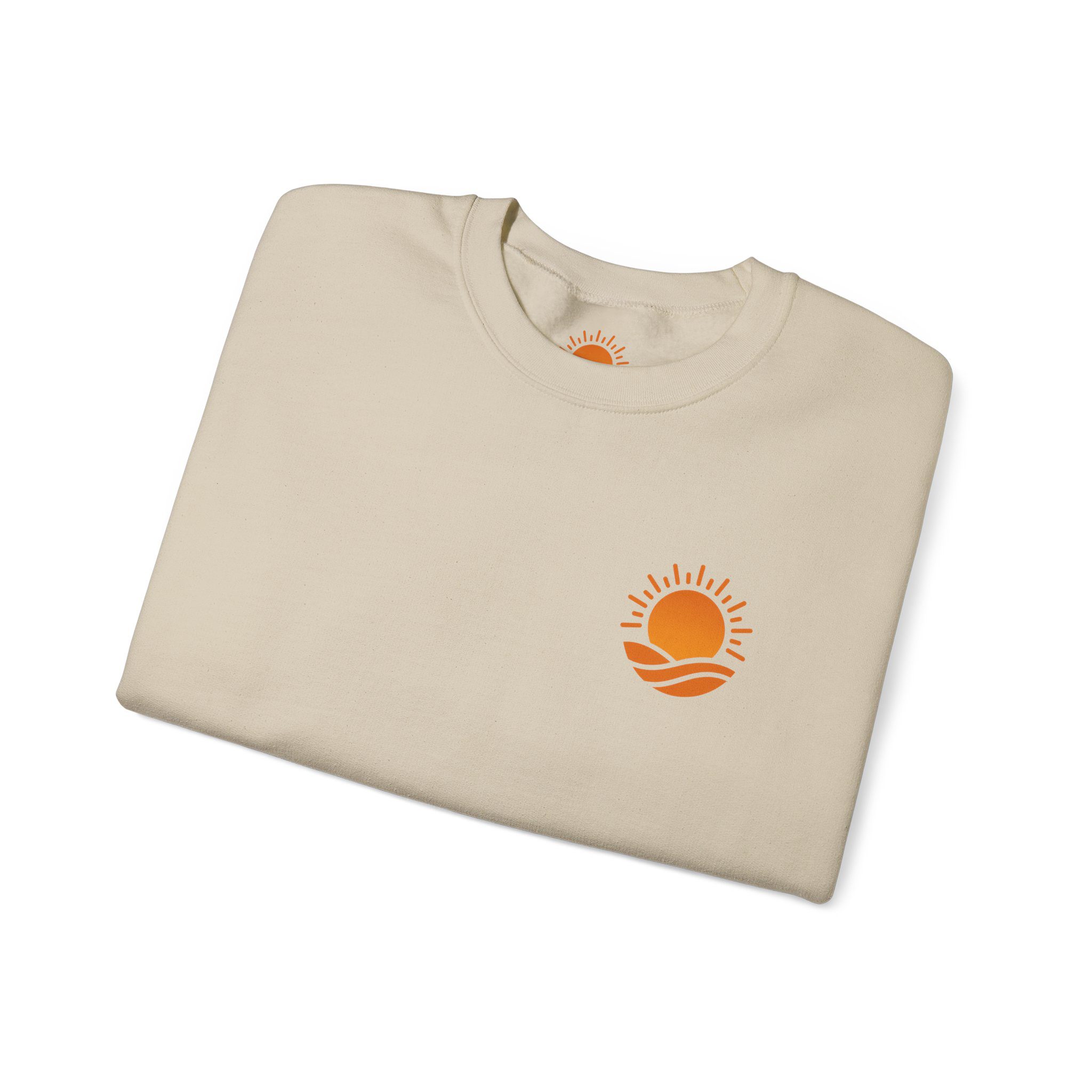 Solaris Crewneck Sweatshirt — Small Orange Solaris Logo - Image 15