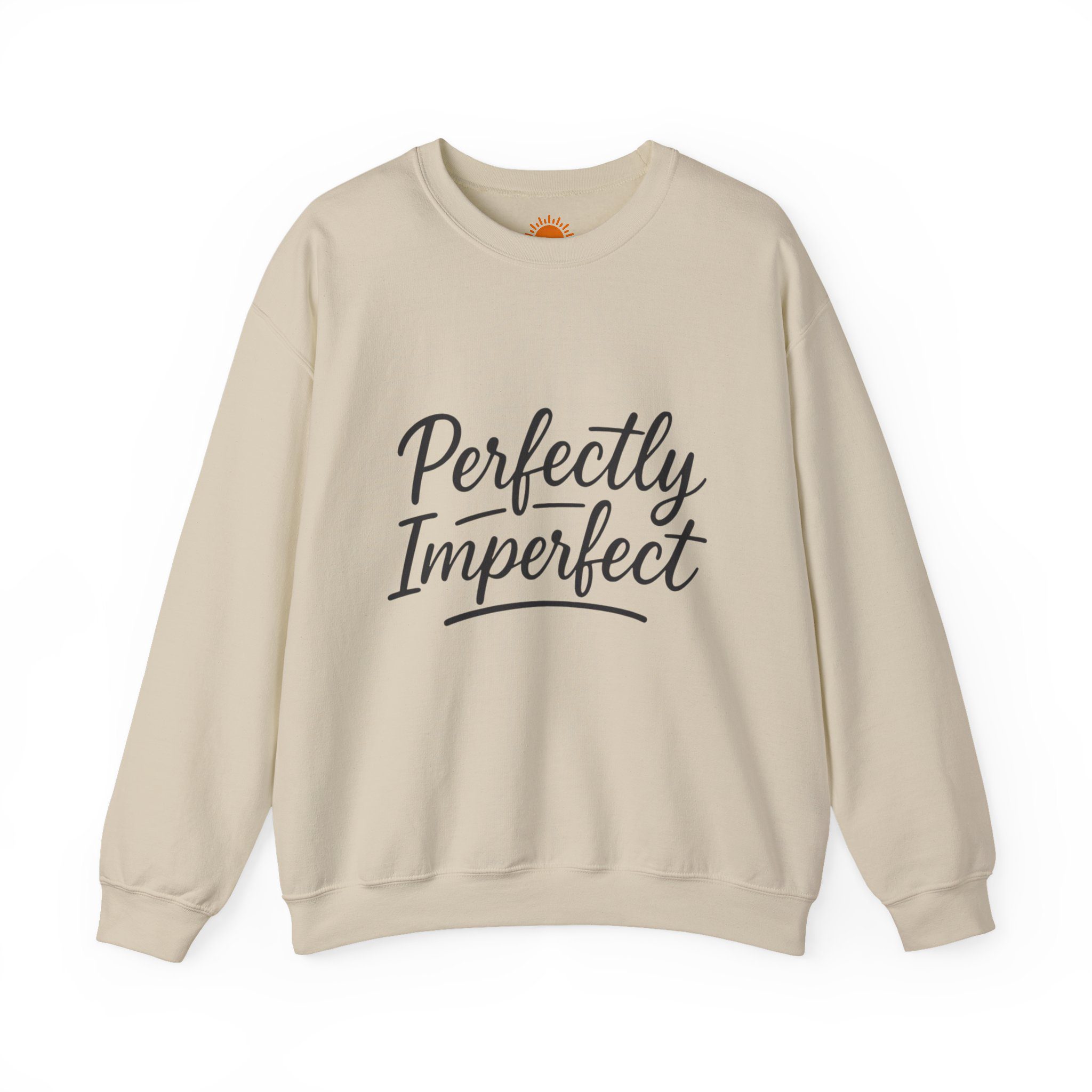 Perfectly Imperfect Crewneck Sweatshirt — Comforting Self-Love Graphic Pullover - Image 13