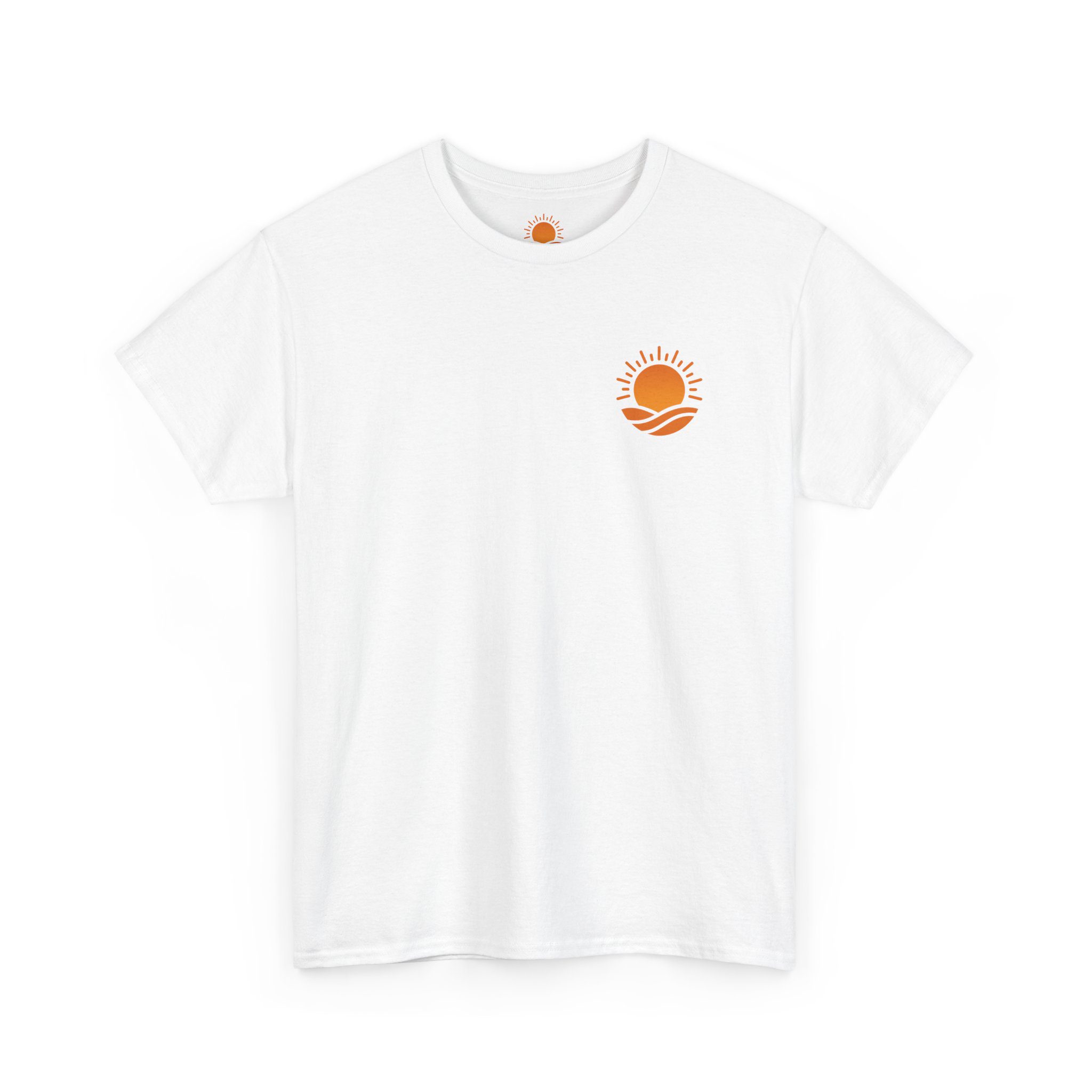 Solaris T‑Shirt — Minimal Orange Sun Graphic Tee - Image 3