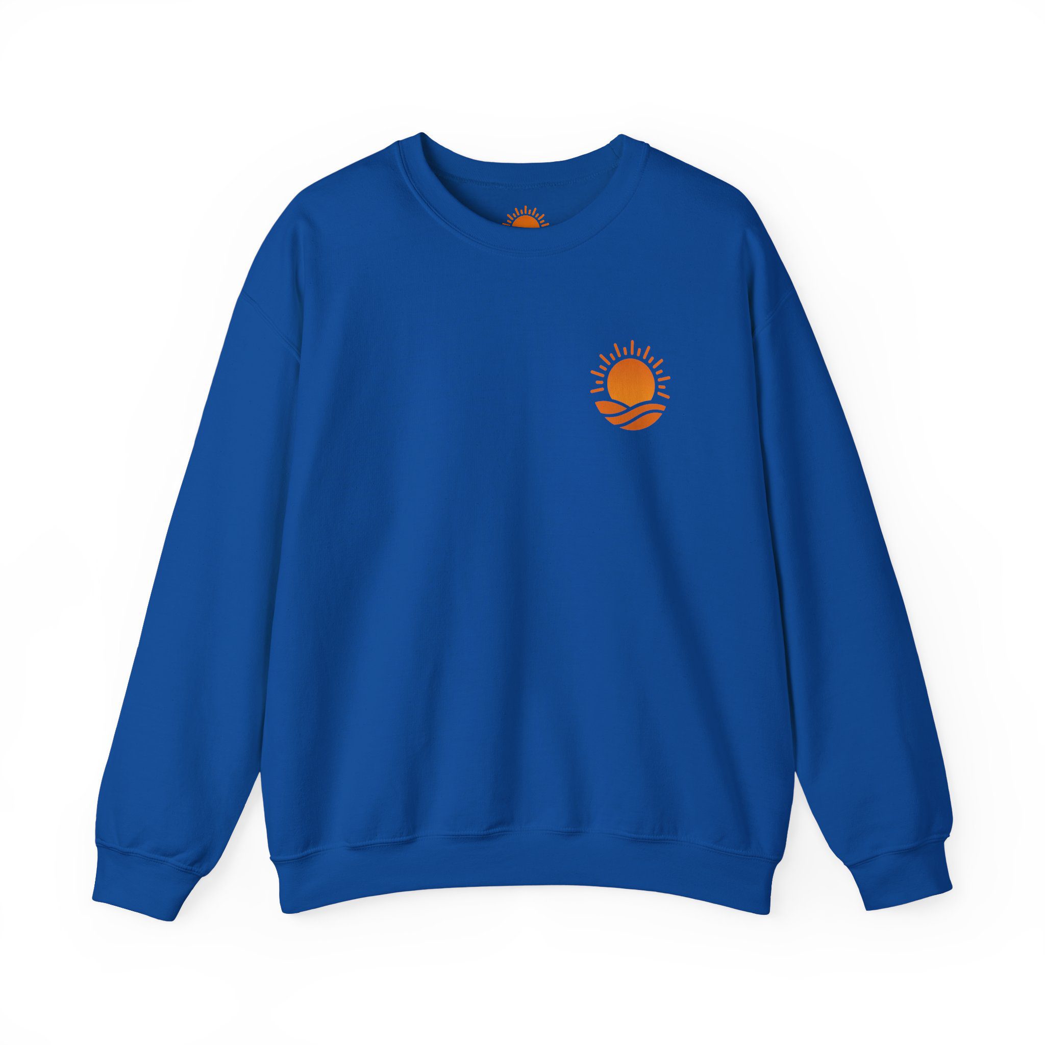 Solaris Crewneck Sweatshirt — Small Orange Solaris Logo - Image 25