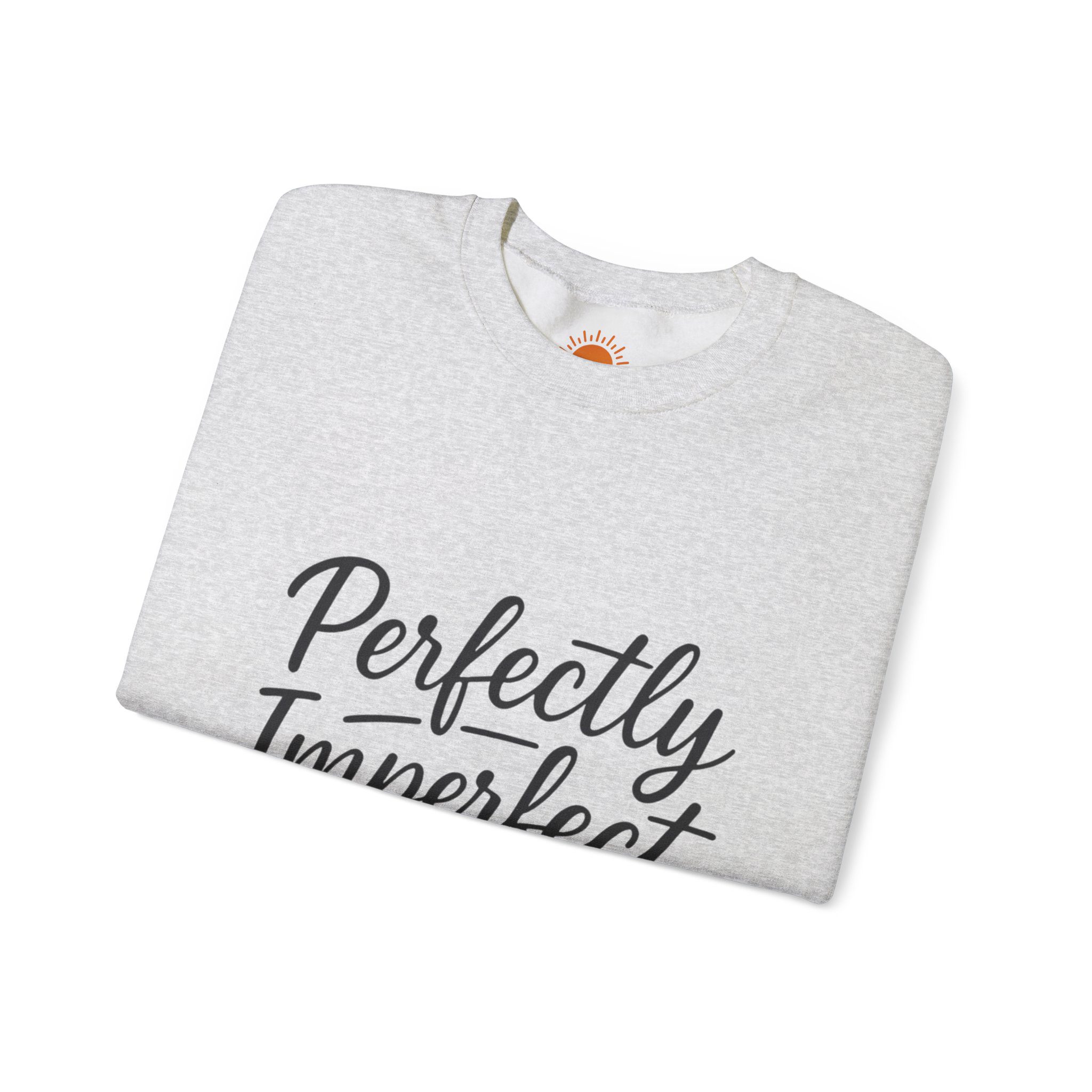 Perfectly Imperfect Crewneck Sweatshirt — Comforting Self-Love Graphic Pullover - Image 11