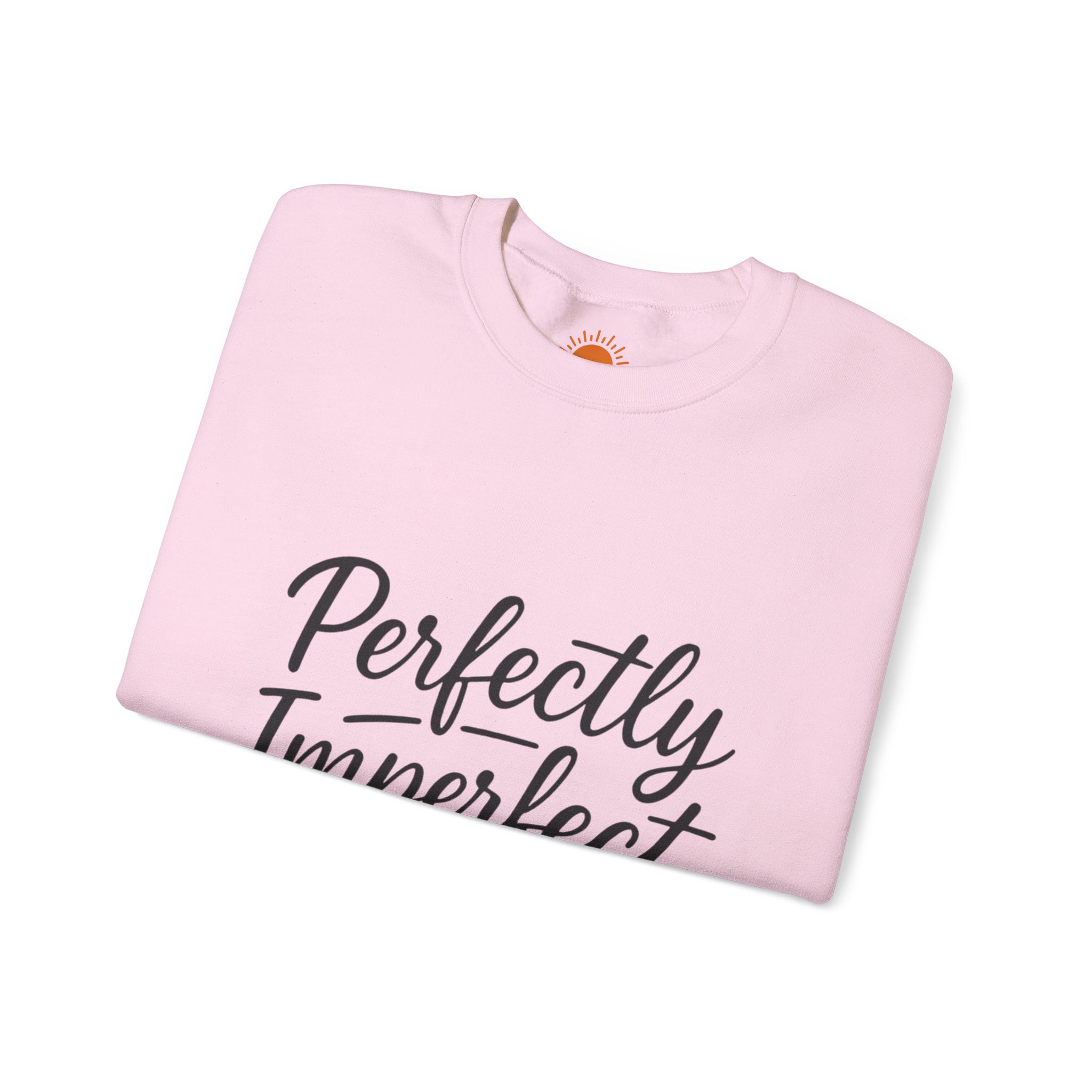 Perfectly Imperfect Crewneck Sweatshirt — Comforting Self-Love Graphic Pullover - Image 23