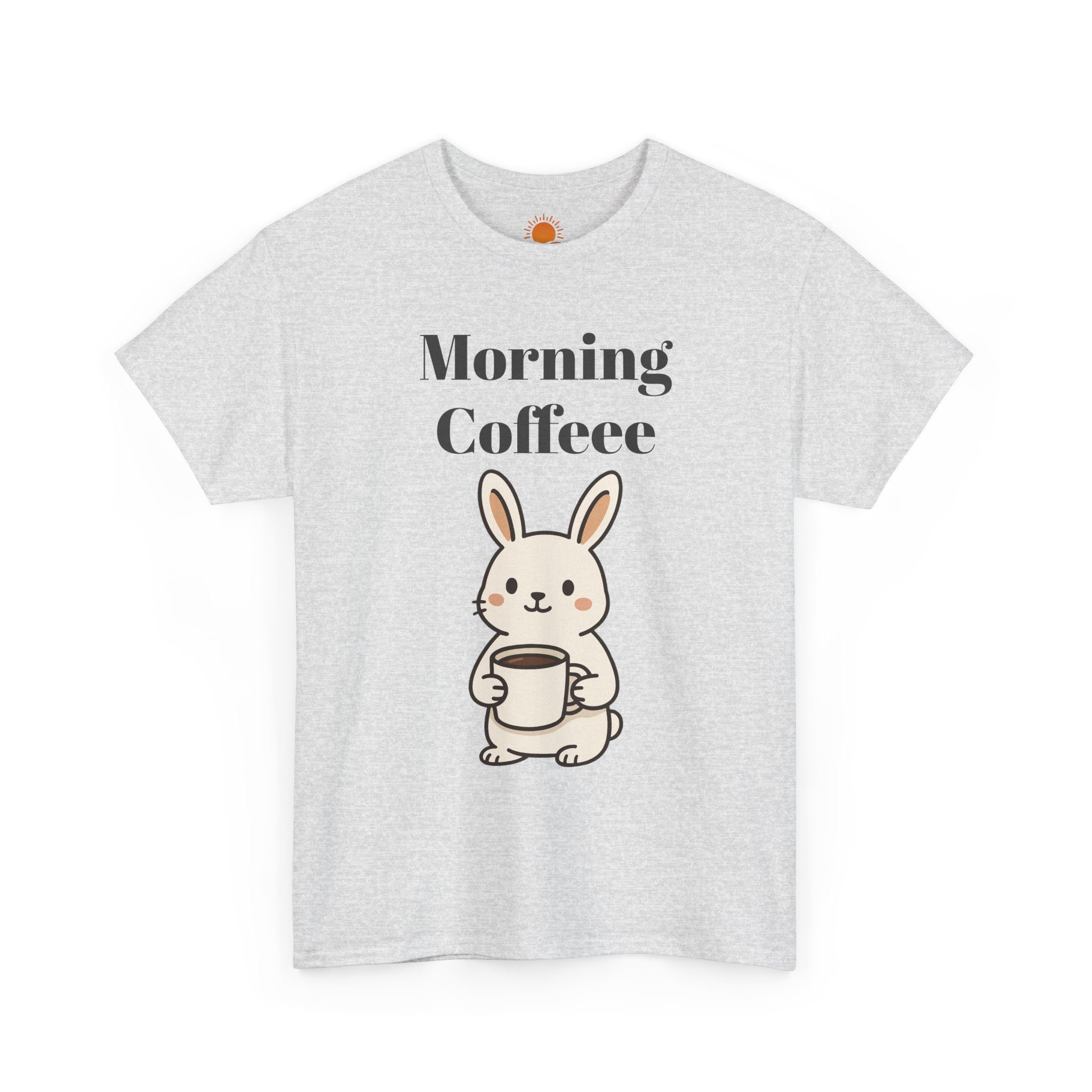 Morning Coffee Bunny T‑Shirt — Cute Rabbit Holding Coffee Graphic Tee - Image 3