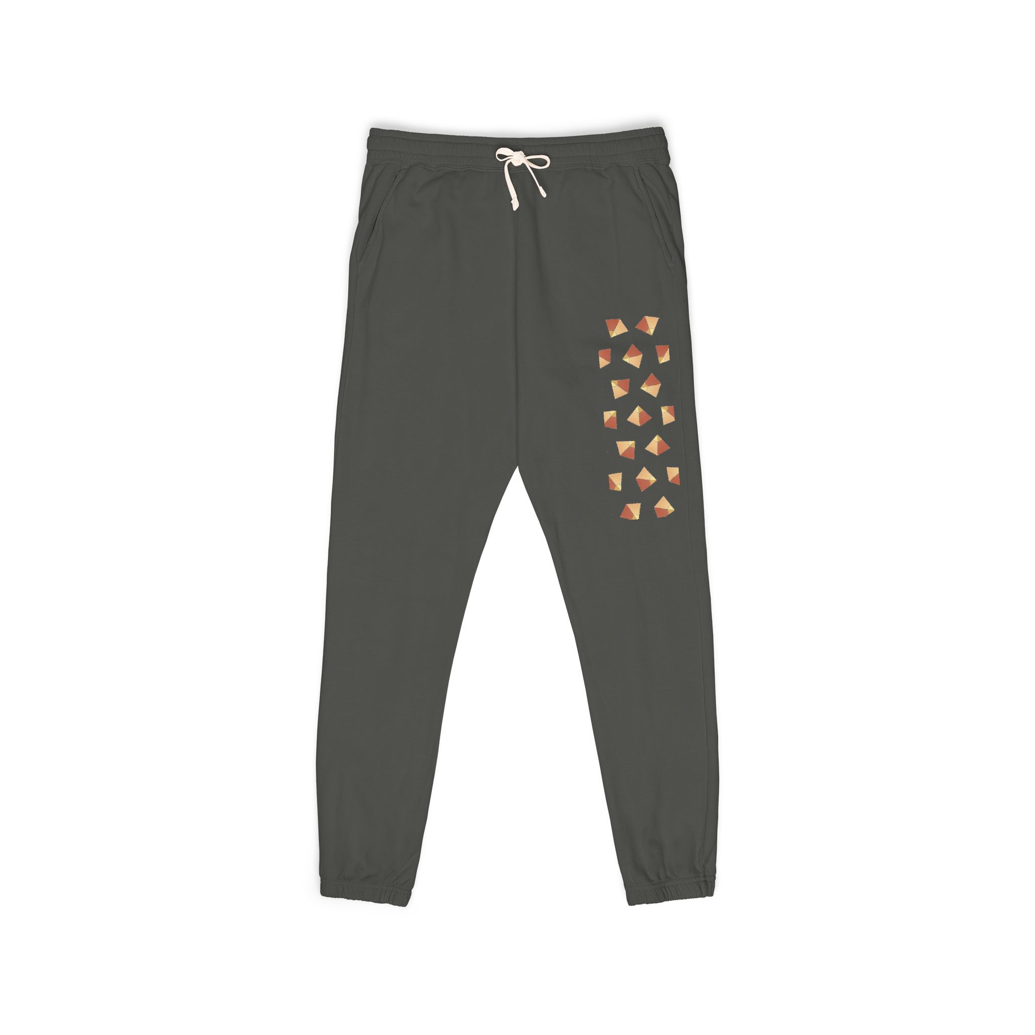 Cozy Pyramid Pattern Sweatpants — Pyramid Graphic Joggers - Image 5
