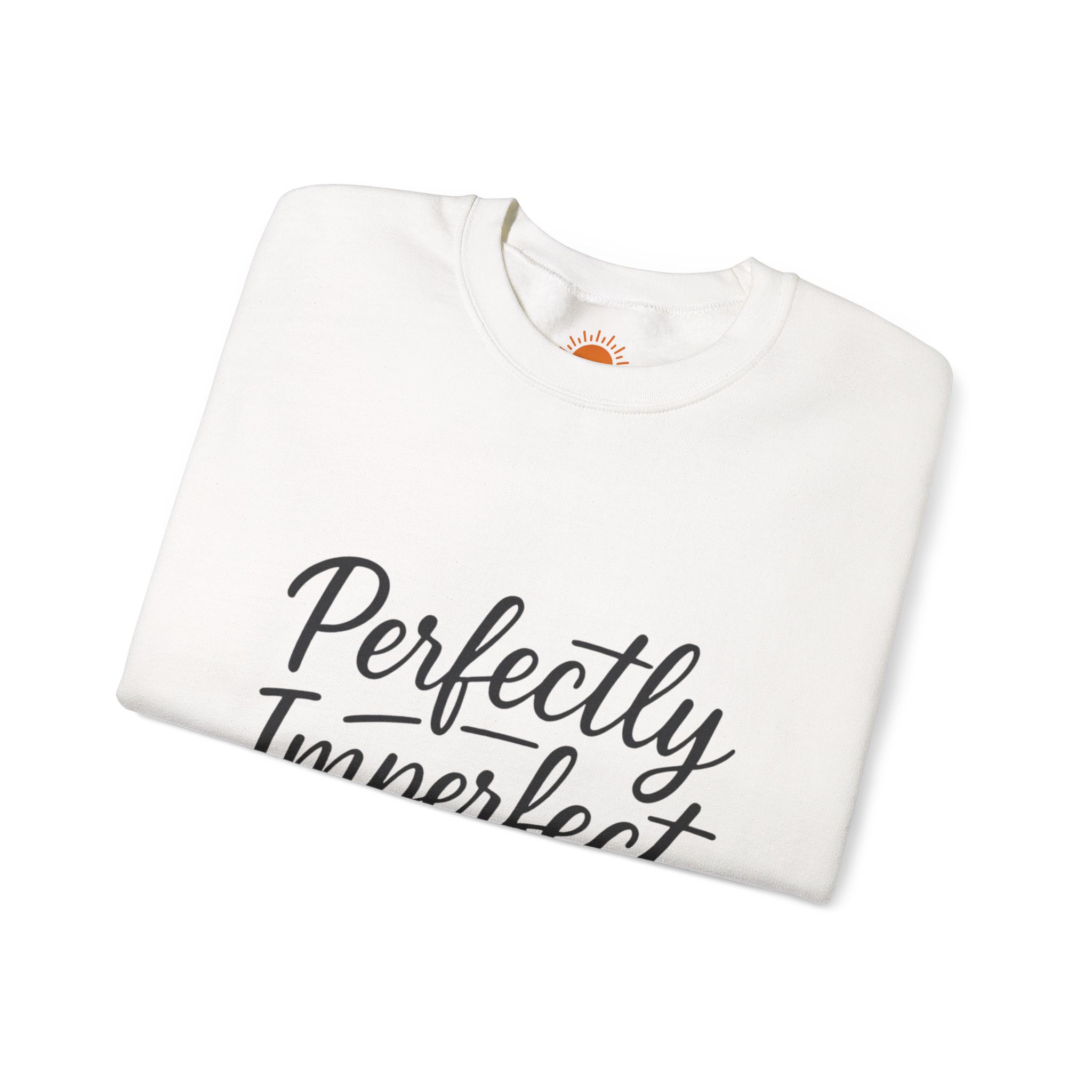 Perfectly Imperfect Crewneck Sweatshirt — Comforting Self-Love Graphic Pullover - Image 7