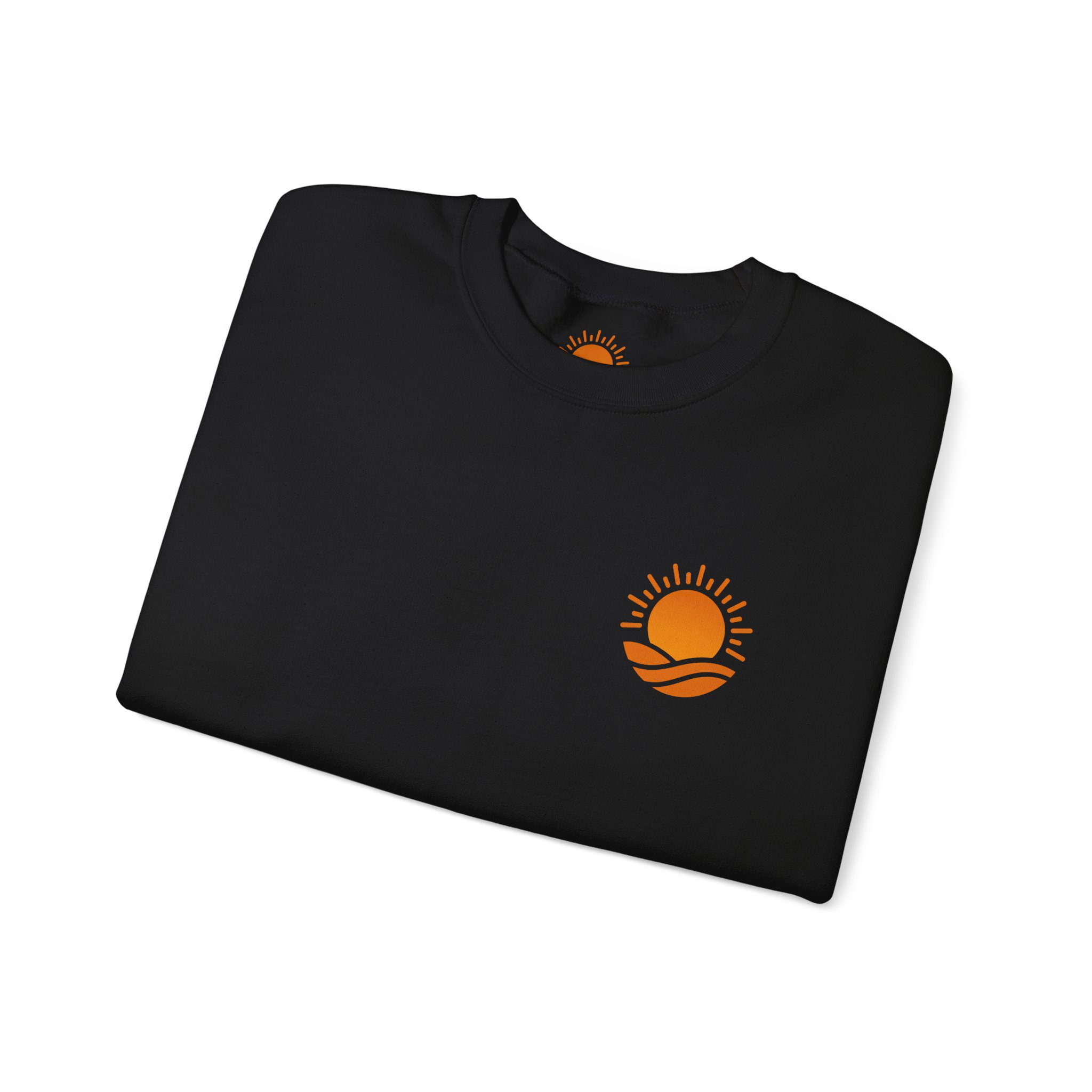 Solaris Crewneck Sweatshirt — Small Orange Solaris Logo - Image 11