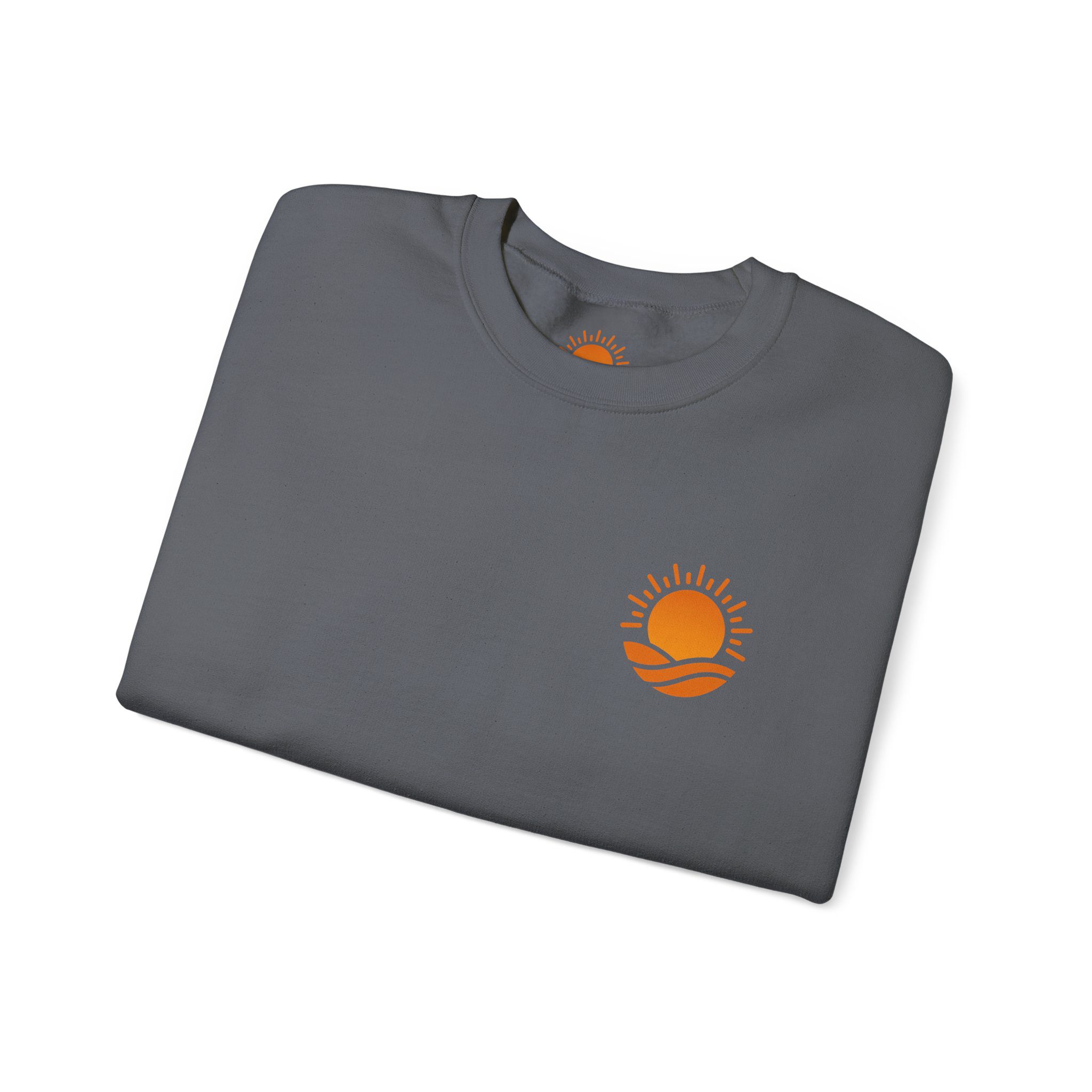 Solaris Crewneck Sweatshirt — Small Orange Solaris Logo - Image 23