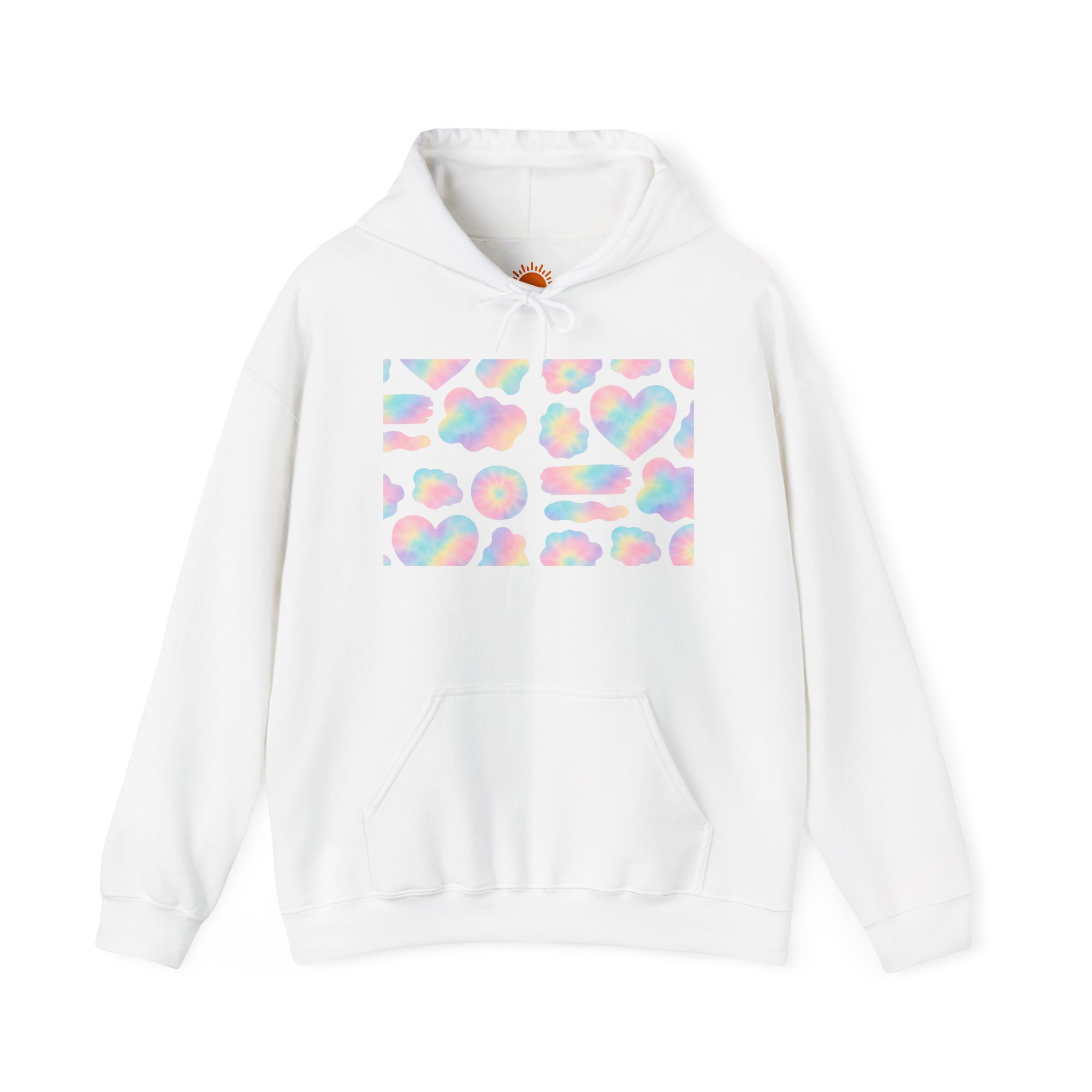 Pastel Tye-Dye Patches Hoodie - Image 5