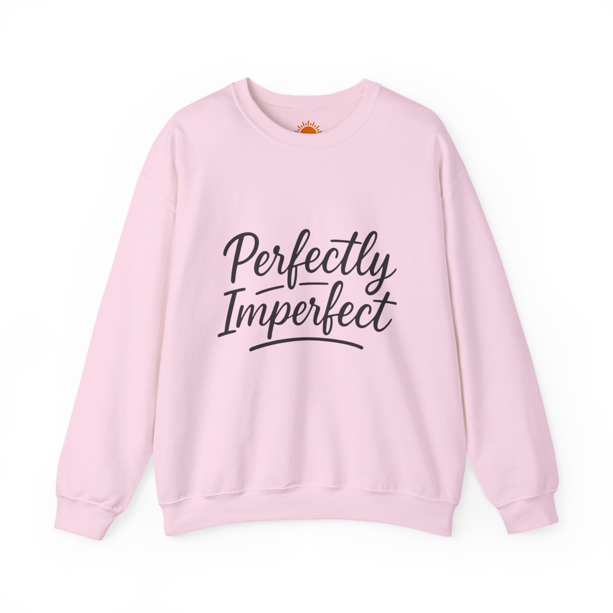 Perfectly Imperfect Crewneck Sweatshirt — Comforting Self-Love Graphic Pullover - Image 21