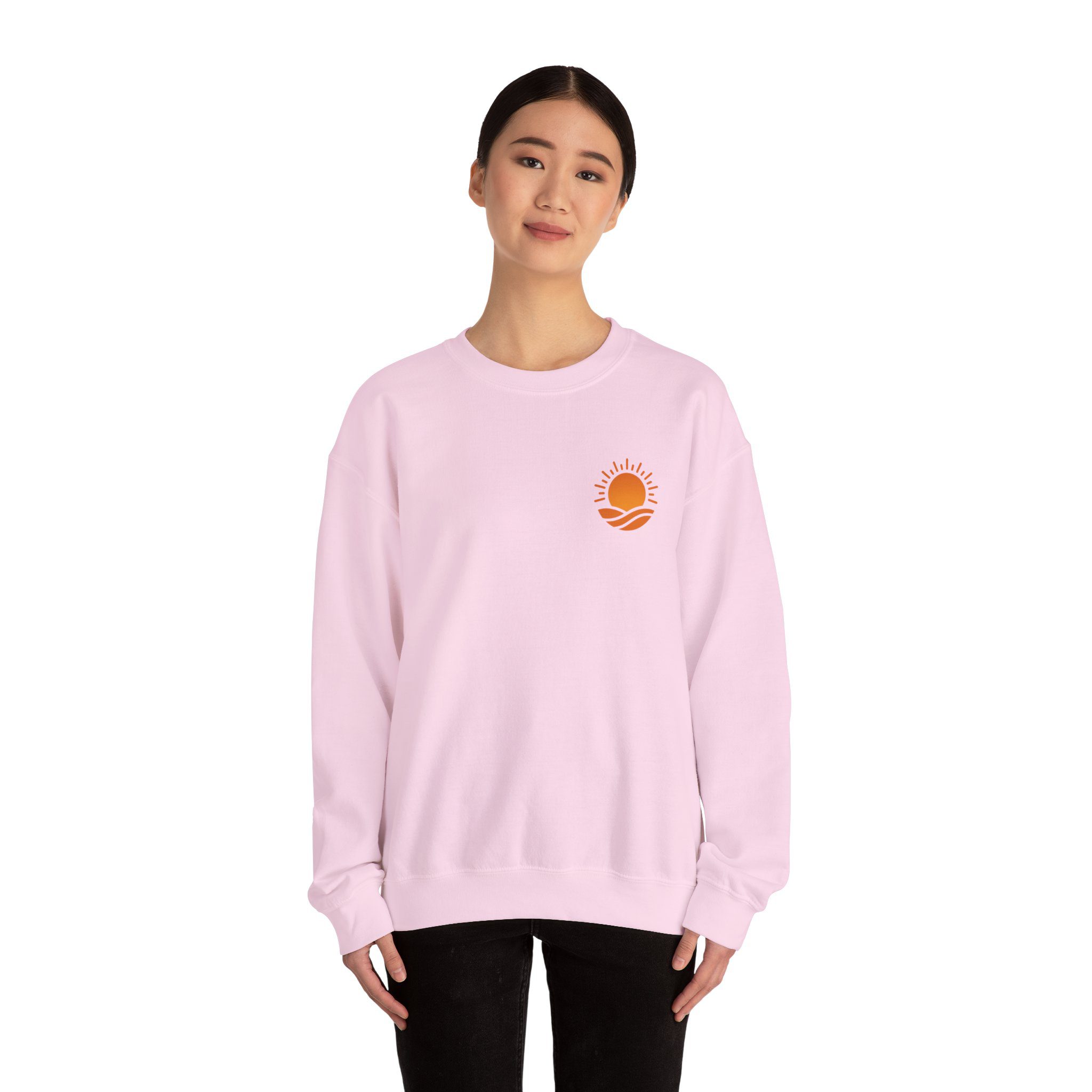 Solaris Crewneck Sweatshirt — Small Orange Solaris Logo - Image 32