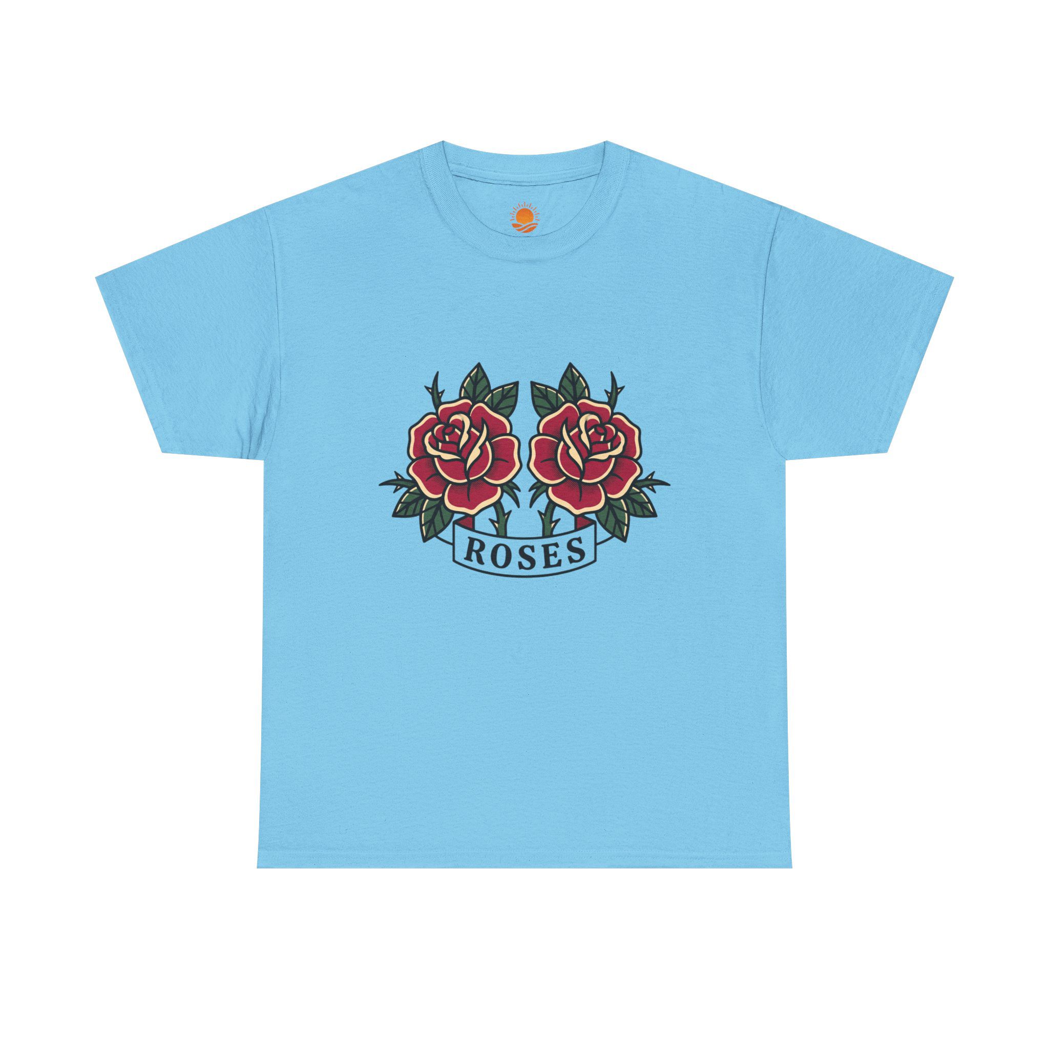 Roses Graphic Tee — Vintage Red Rose Tattoo Shirt - Image 16