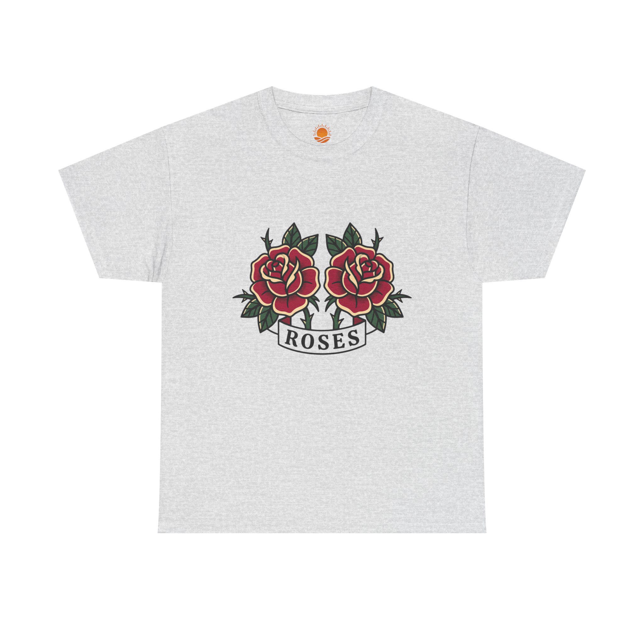 Roses Graphic Tee — Vintage Red Rose Tattoo Shirt - Image 10