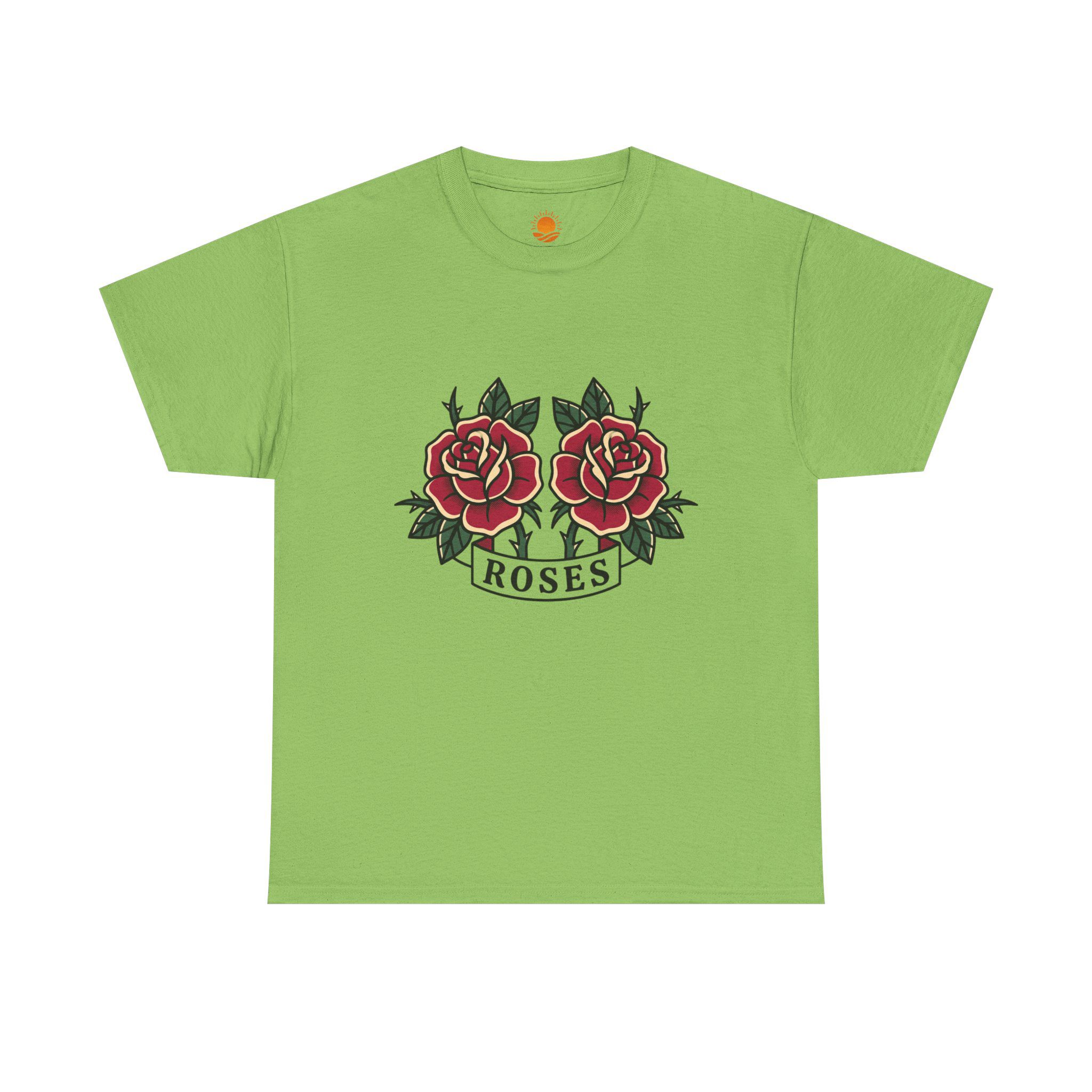 Roses Graphic Tee — Vintage Red Rose Tattoo Shirt - Image 13